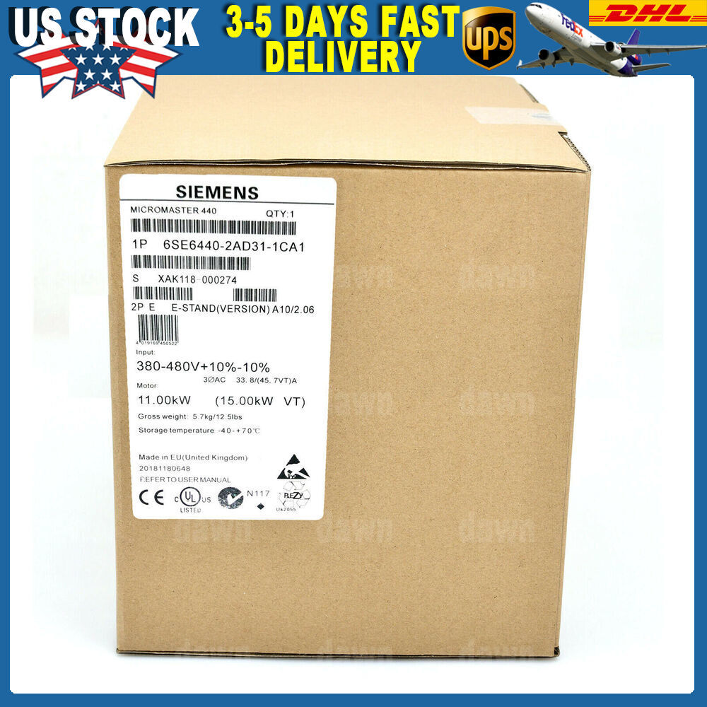 New Siemens 6SE6440-2AD31-1CA1 6SE6 440-2AD31-5CA1 MICROMASTER440 without filter