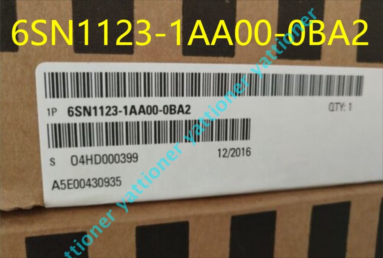 1PC Siemens 6SN1123-1AA00-0BA2 PLC Power Module 6SN1 123-1AA00-0BA2 New In Box