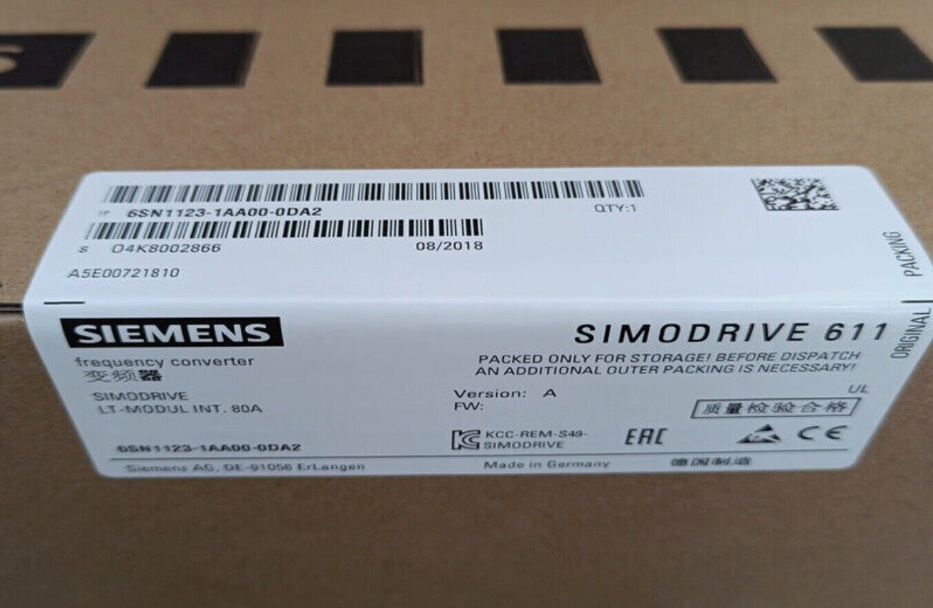 NEW IN BOX Siemens 6SN1123-1AA00-0DA2 PLC Module 6SN1 123-1AA00-0DA2 FREE SHIP
