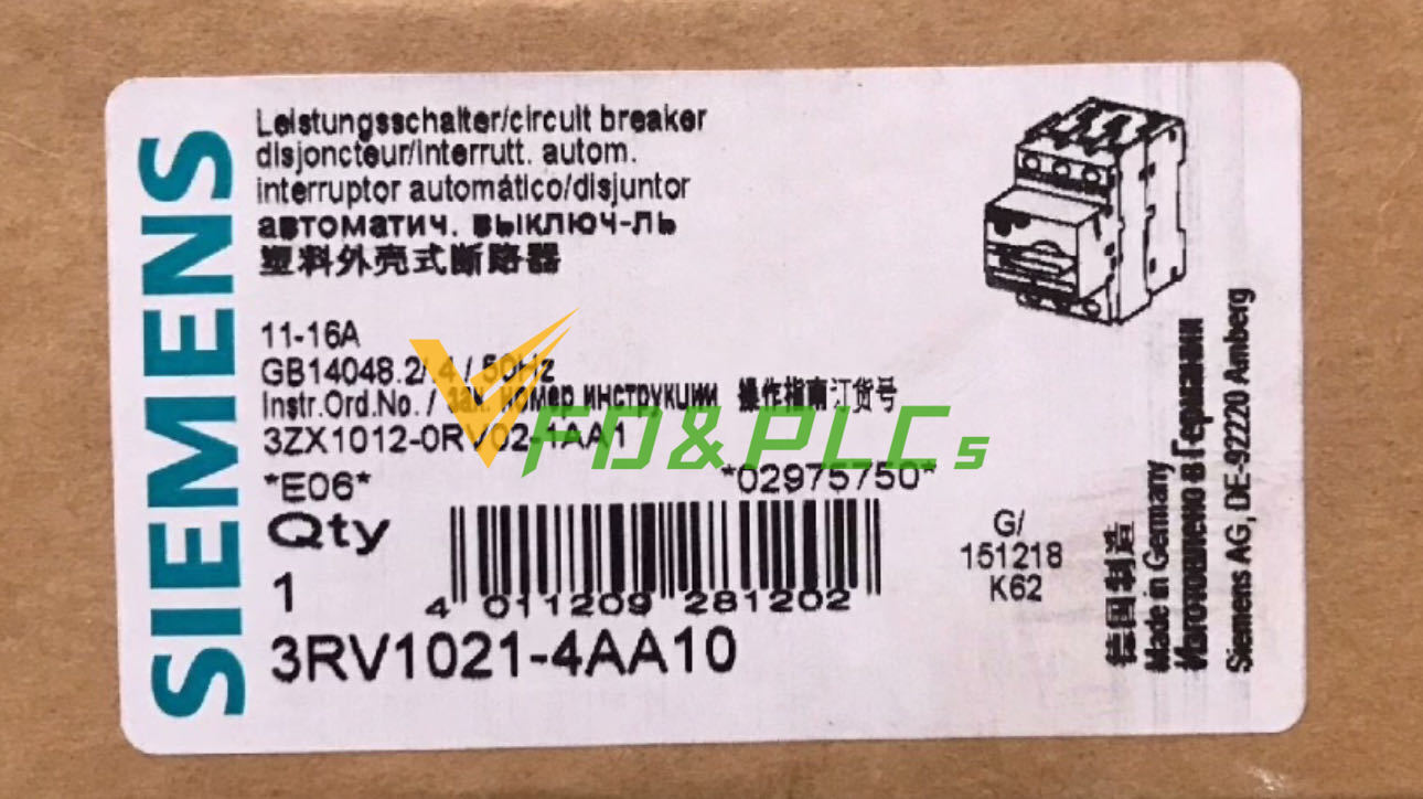 Brand New Siemens Simantic 3RV1021-4AA10 Motor Starter Protector Circuit Breaker