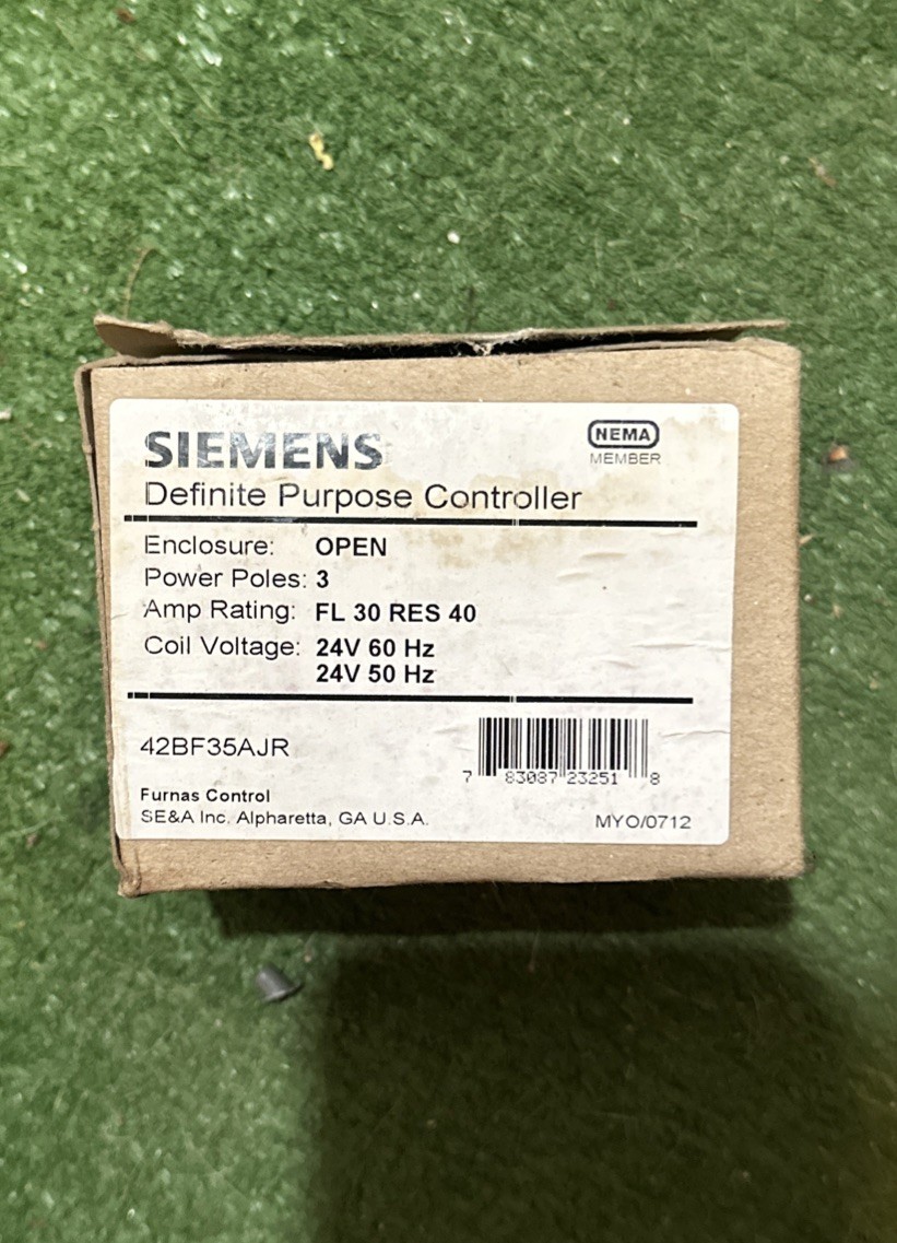 Siemens 42BF35AJ Definite purpose contractor, 24Vac, 3P, 30A