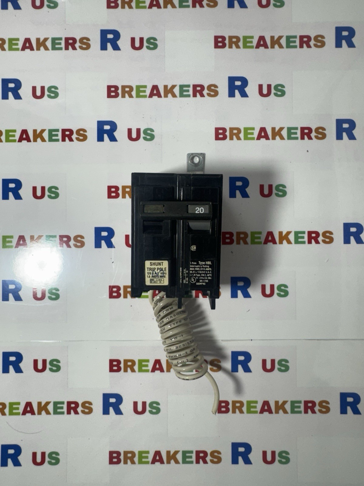 Siemens B120H00S01 Circuit Breaker 20 Amp 1P 120V 22K W/SHUNT CIRCUIT