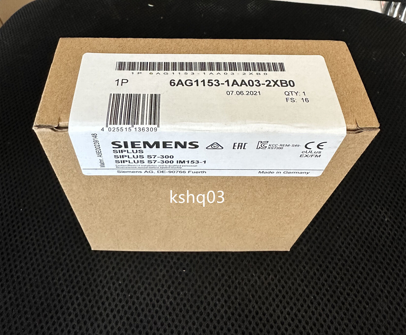 1pc  Siemens ET200M IM153-1 6AG1153-1AA03-2XB0 6AG1 153-1AA03-2XB0 fast delivery