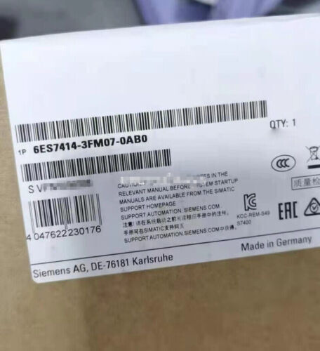 NEW Siemens 6ES7 414-3FM07-0AB0 6ES7414-3FM07-0AB0 S7-400 CPU414F-3 PN/DP