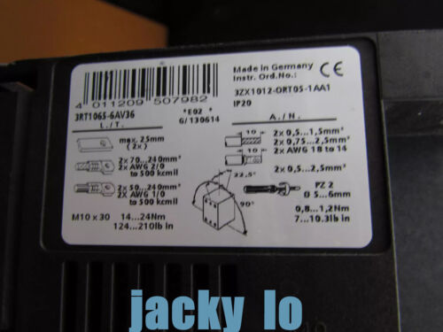 New Original sealed 3RT1065-6AV36 contactor 3RT1 065-6AV36 Expedited Shipping