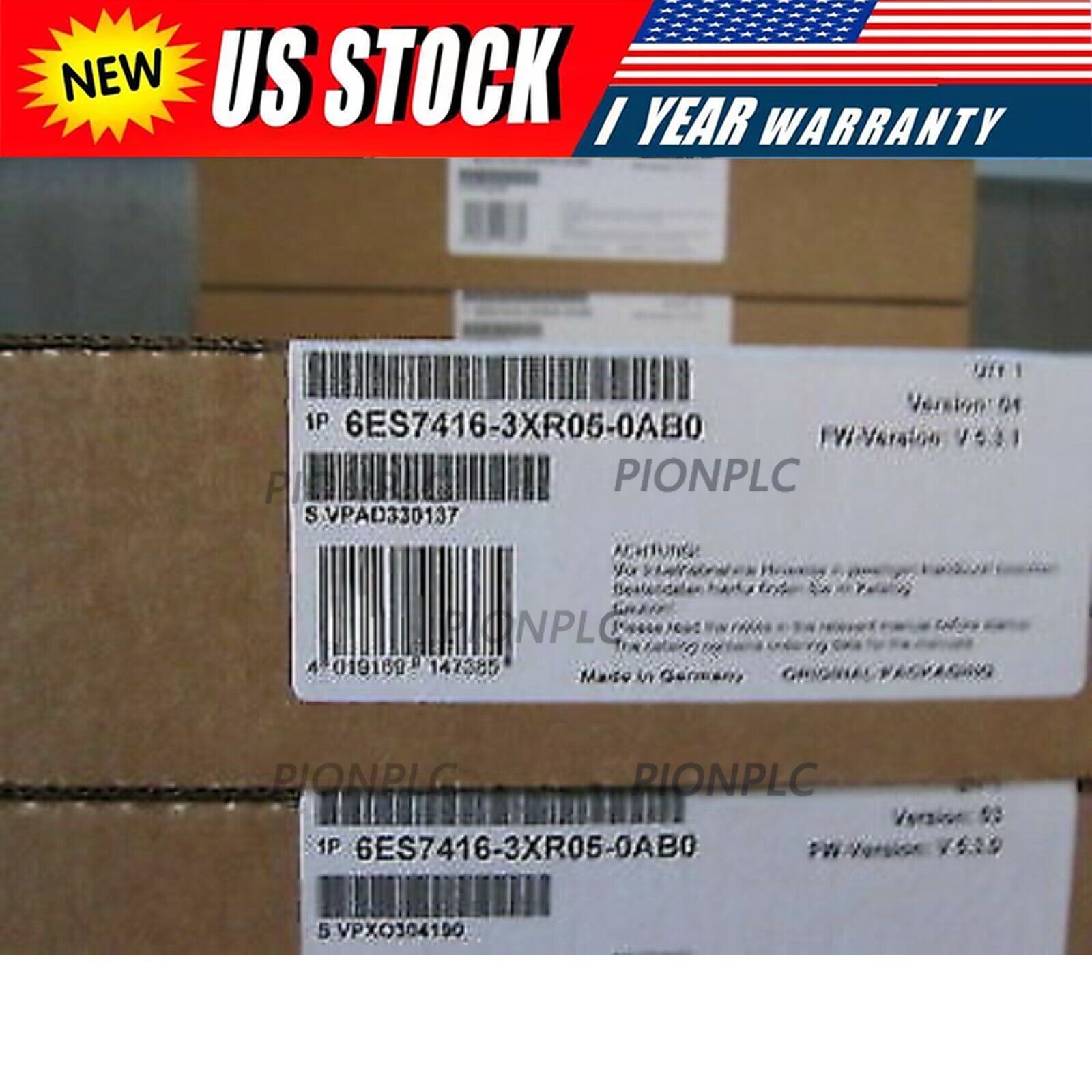 New Siemens 6ES7 416-3XR05-0AB0 6ES7416-3XR05-0AB0 SIMATIC S7-400 CPU 416-3