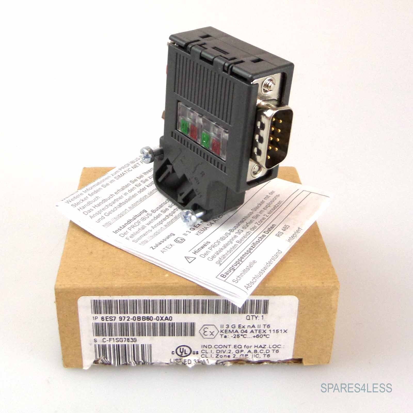Simatic DP Anschlusstecker 6ES7 972-0BB60-0XA0 OVP
