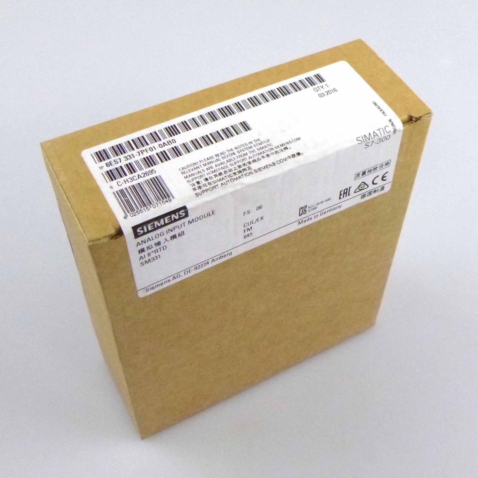 Simatic S7-300 SM331 6ES7 331-7PF01-0AB0 E-Stand:06 SIE
