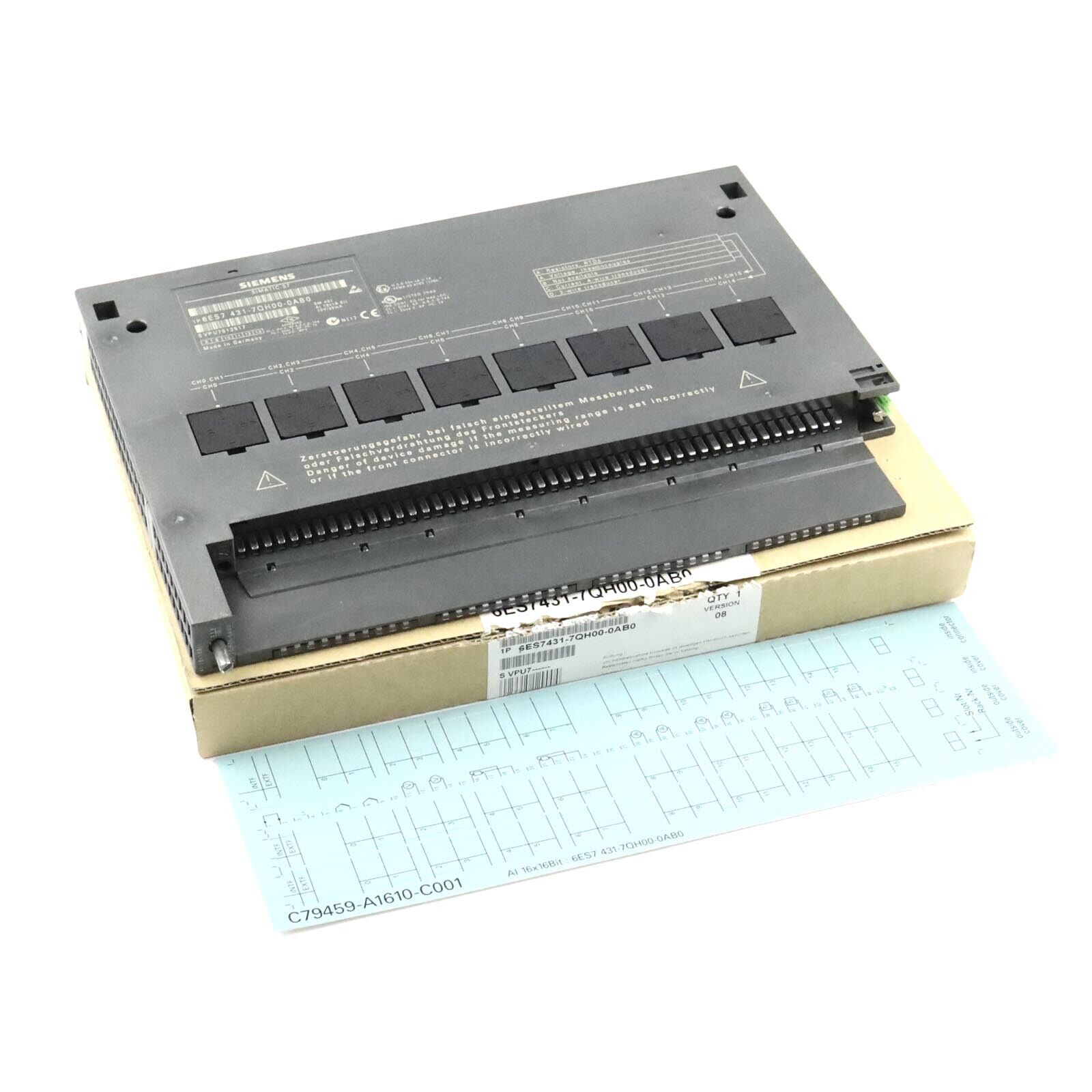 Simatic S7-400 SM431 6ES7 431-7QH00-0AB0 E-Stand:08 OVP