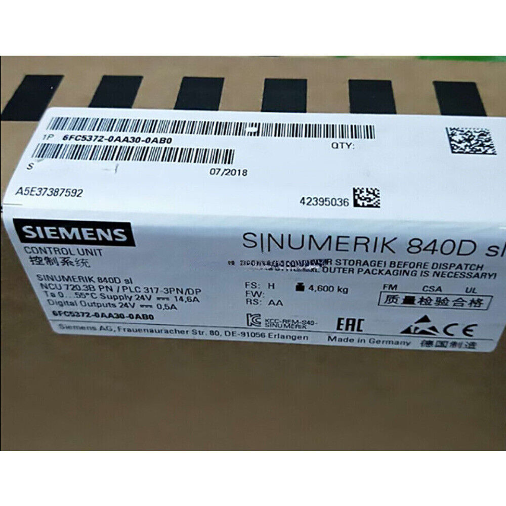 6FC5372-0AA30-0AB0 New SIEMENS SINUMERIC NCU 720.3B 6FC5372-0AA30-0AB0