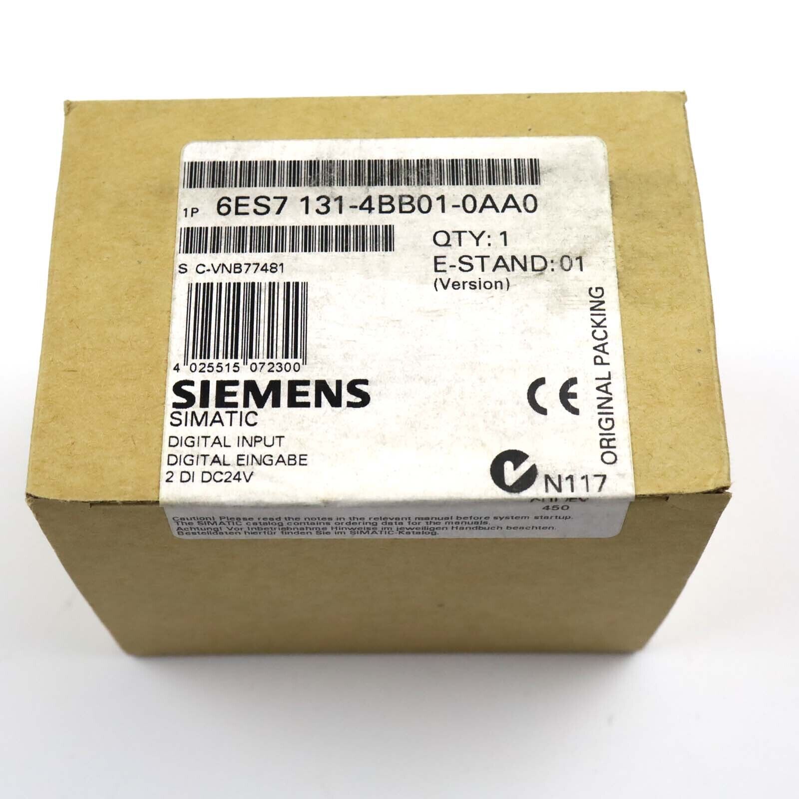 Simatic S7 Digital Eingabe 6ES7 131-4BB01-0AA0 (5Stk.) SIE