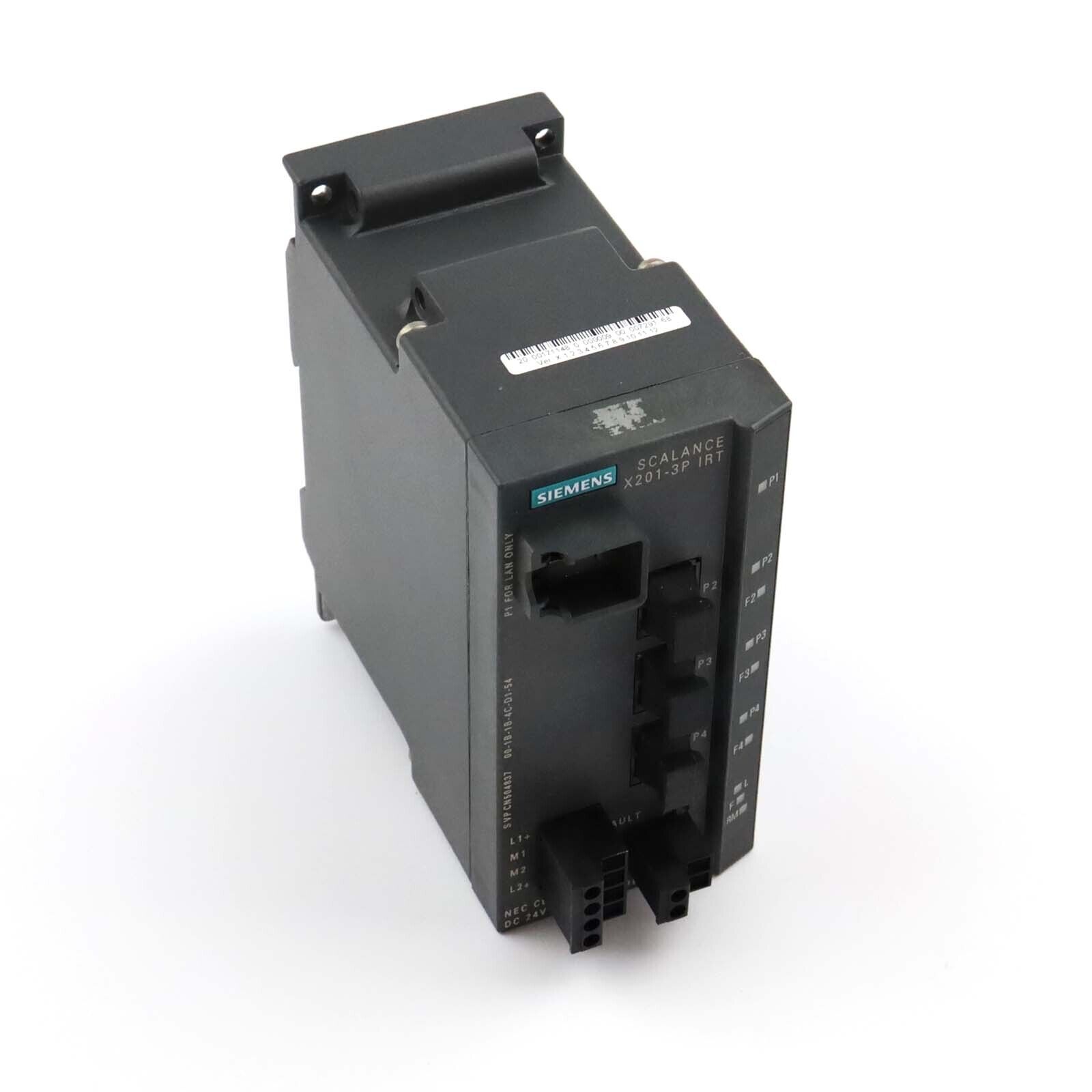 Simatic SCALANCE X201-3PIRT 6GK5201-3BH00-2BA3 HW:06/FW:V5.0 GEB