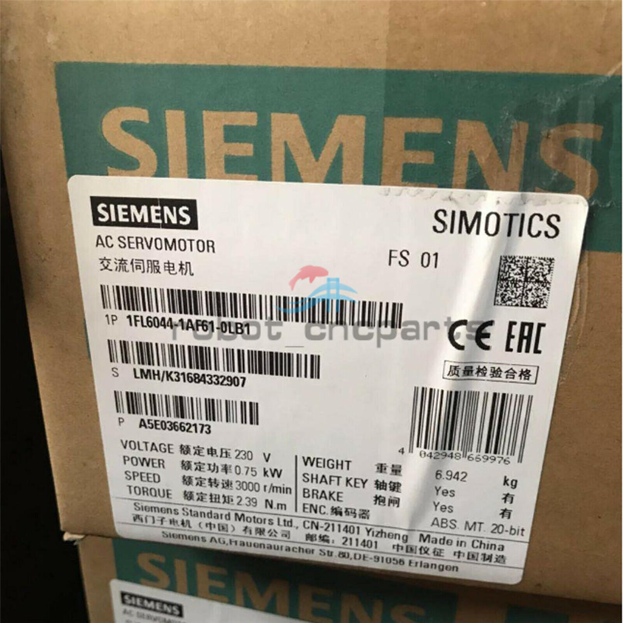 NEW 1PCS SIEMENS Servo Motor 1FL6042-1AF61-0LB1 1FL6 042-1AF61-0LB1