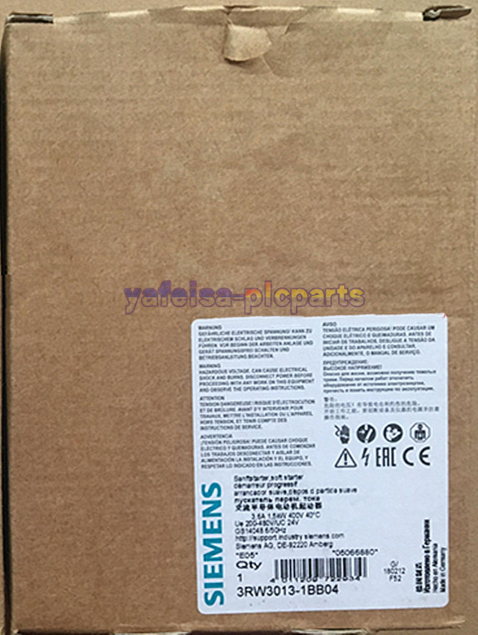 1PC NEW Siemens Soft Starter 3RW3013-1BB04 3RW3 013-1BB04