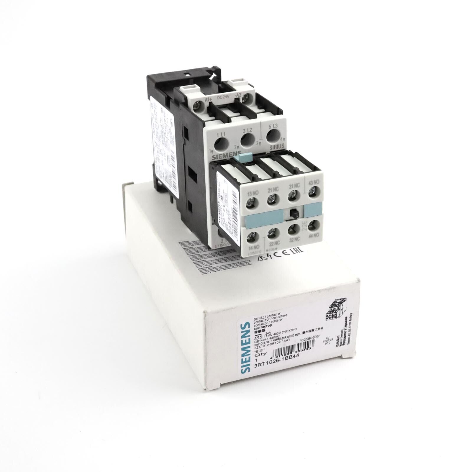 Siemens Power Contactor 3RT1026-1BB44 Original Packaging