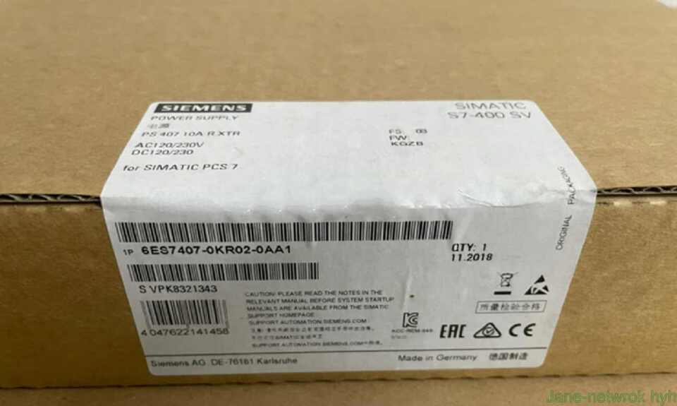 NEW Siemens 6ES7 407-0KR02-0AA1 6ES7407-0KR02-0AA1 S7-400 Power Supply Module
