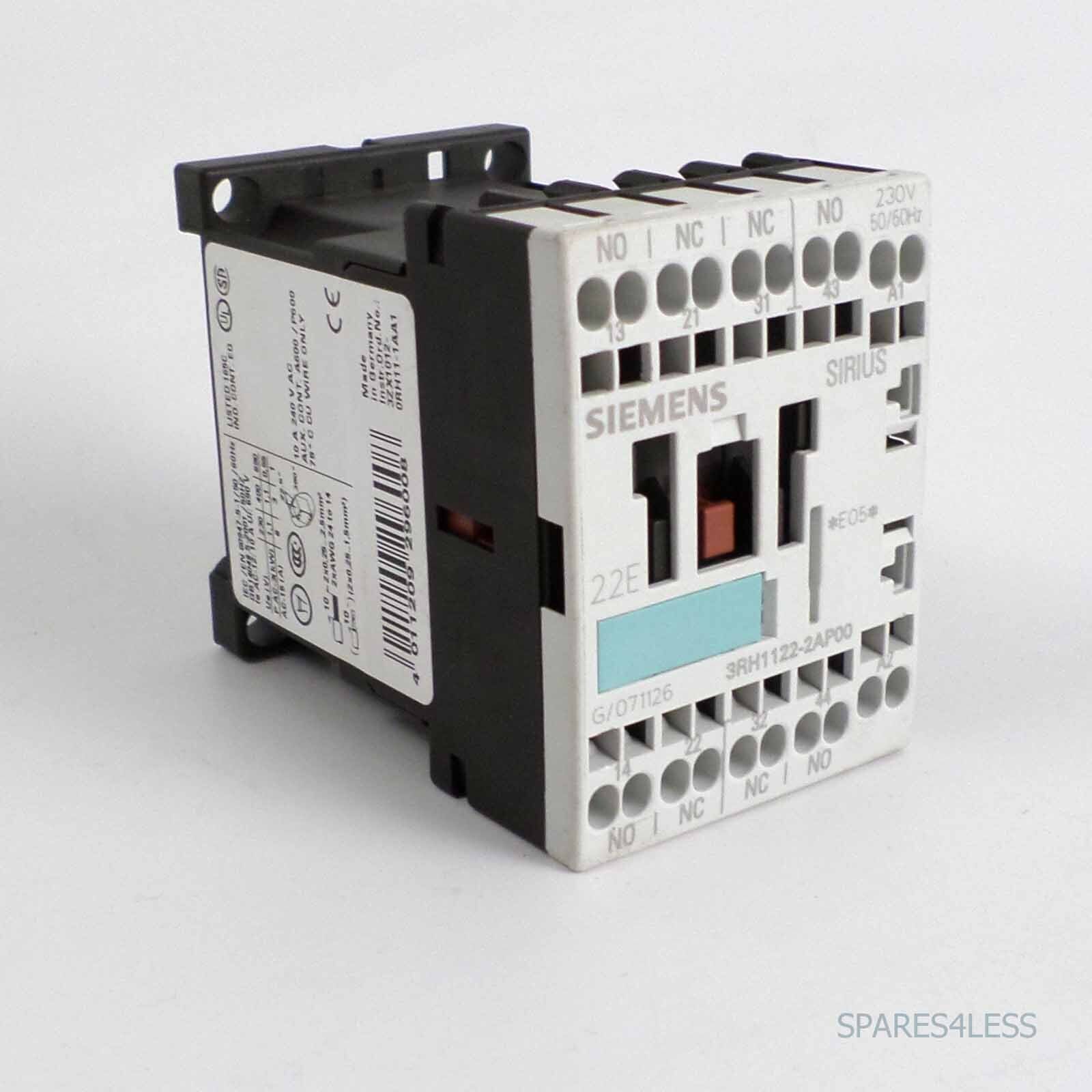 Siemens Auxiliary Contactor 3RH1122-2AP00 NOV