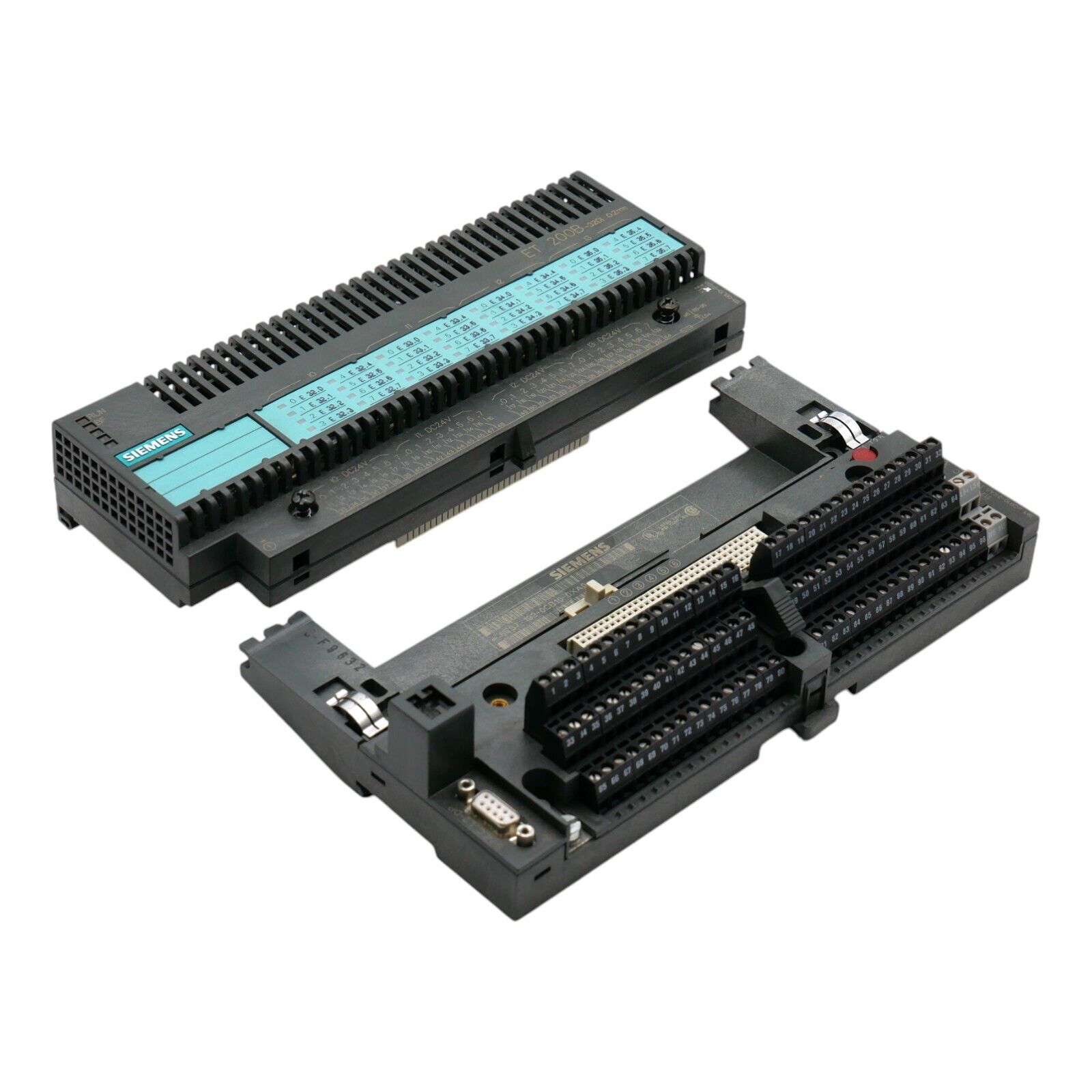 Siemens 200B-16DI 6ES7 131-0BL10-0XB0 E:3 + 6ES7193-0CB10-0XA0 E:1 -used/Attn.-