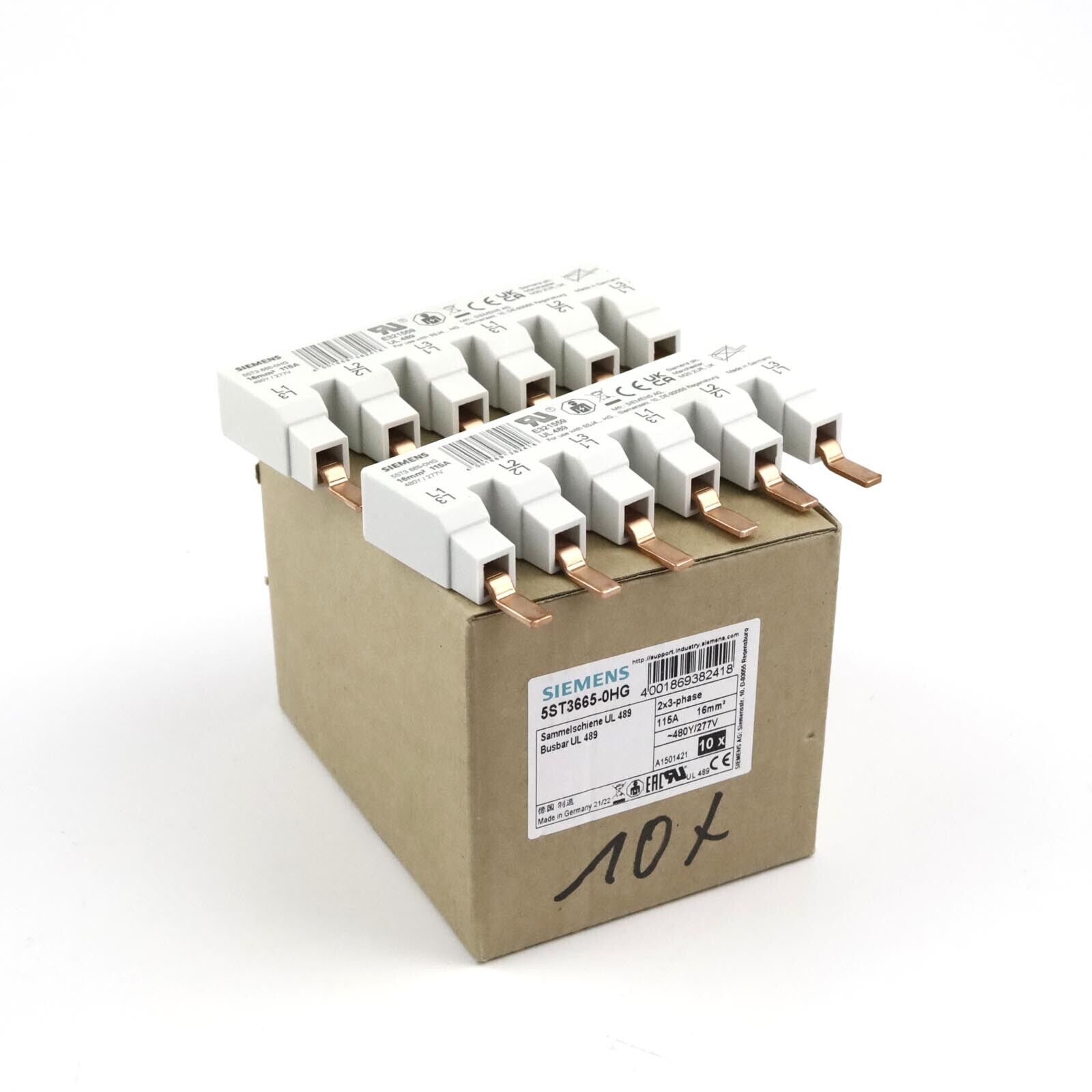 Siemens pin busbar 5ST3665-0HG (10pcs) original box