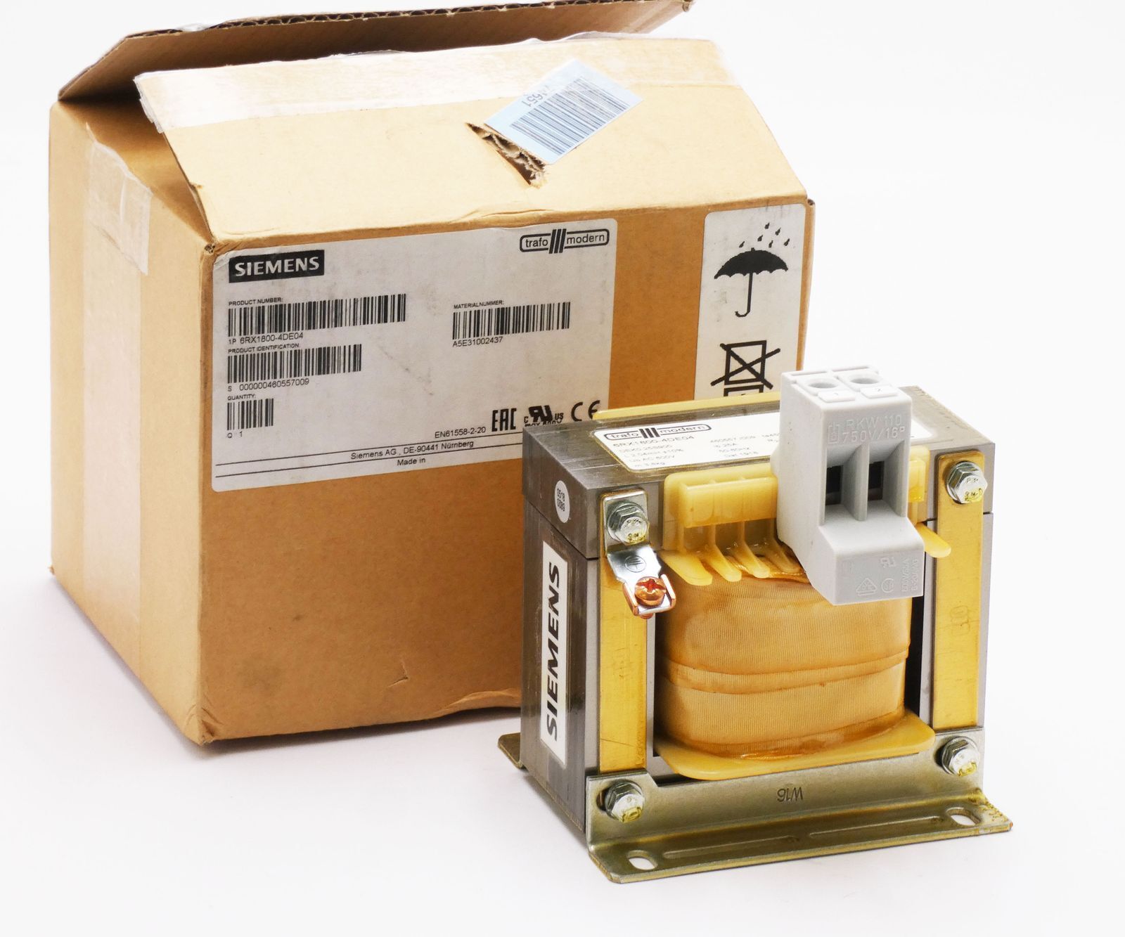 Siemens 6RX1800-4DE04 6RX1 800-4DE04 Commutation Choke -Unused/Original Packaging-