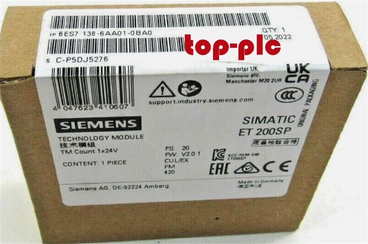 New Siemens 6ES7 138-6AA01-0BA0 / 6ES7 138-6AA01-0BA0 Technology Module