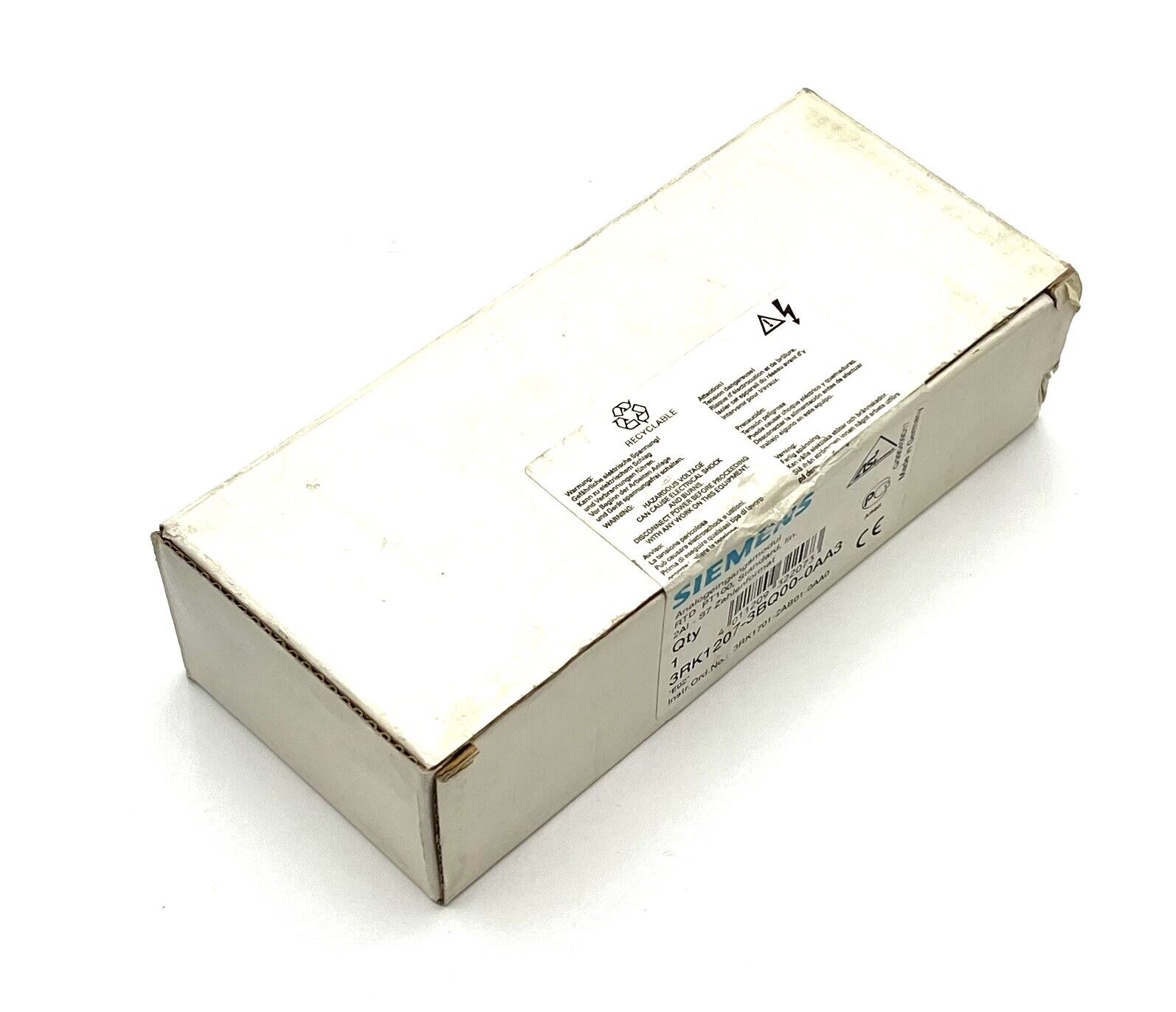 Siemens 3RK1207-3BQ00-0AA3 E:02 Analog Input -sealed-