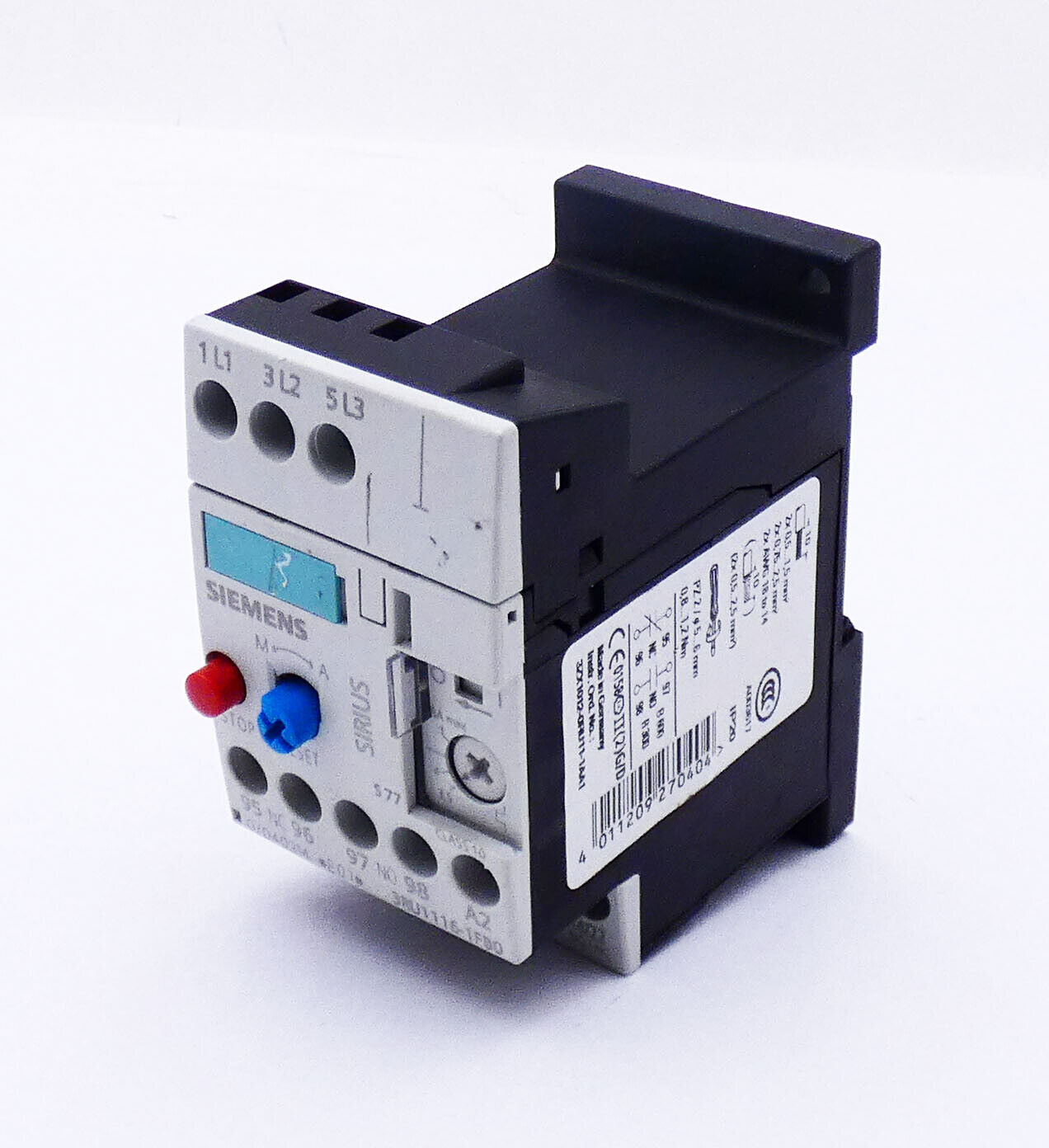 Siemens 3RU1116-1FB0 E:01 Overload Relay -used-