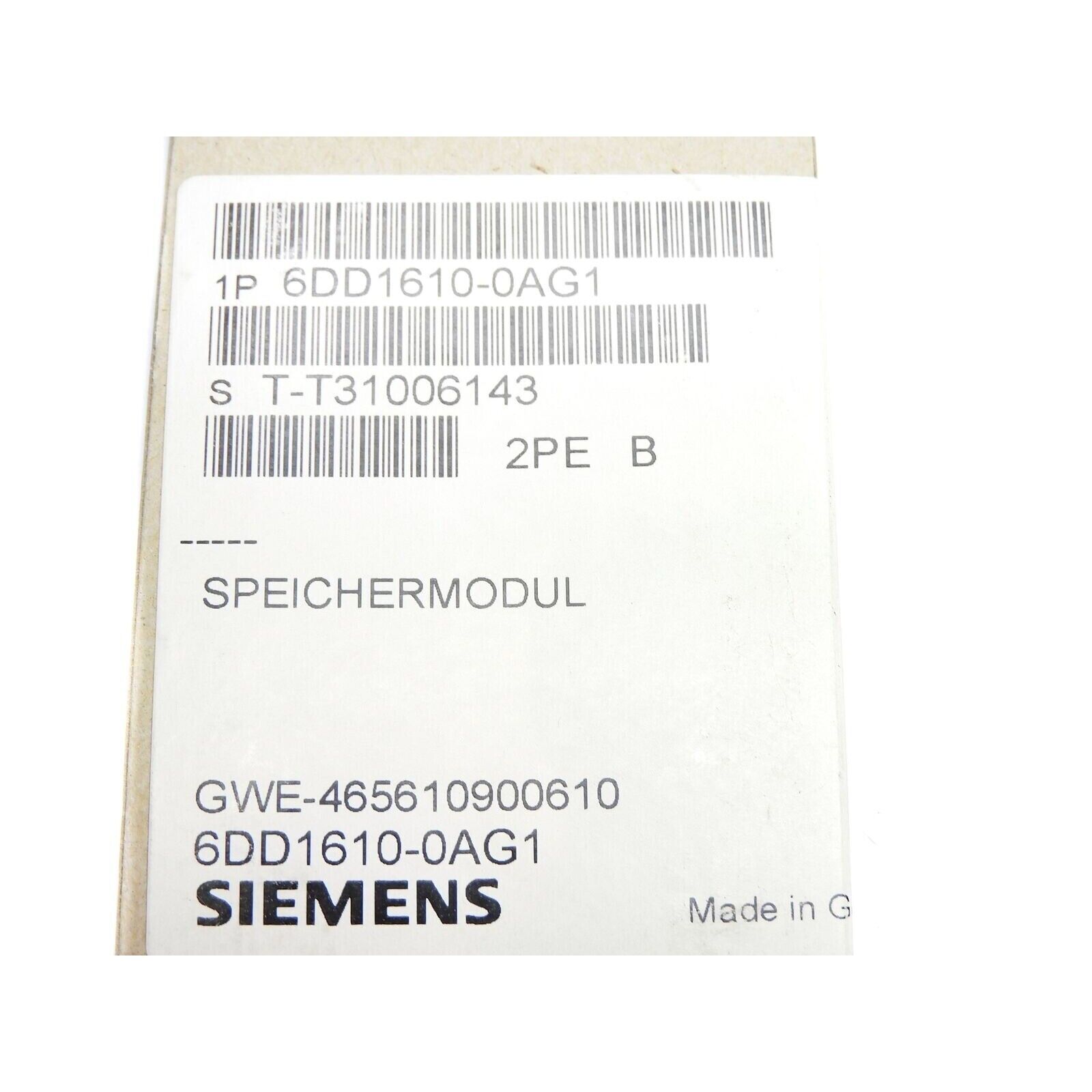 New Siemens 6DD1610-0AG1 6DD1 610-0AG1 1 Year Warranty Fast Shipping