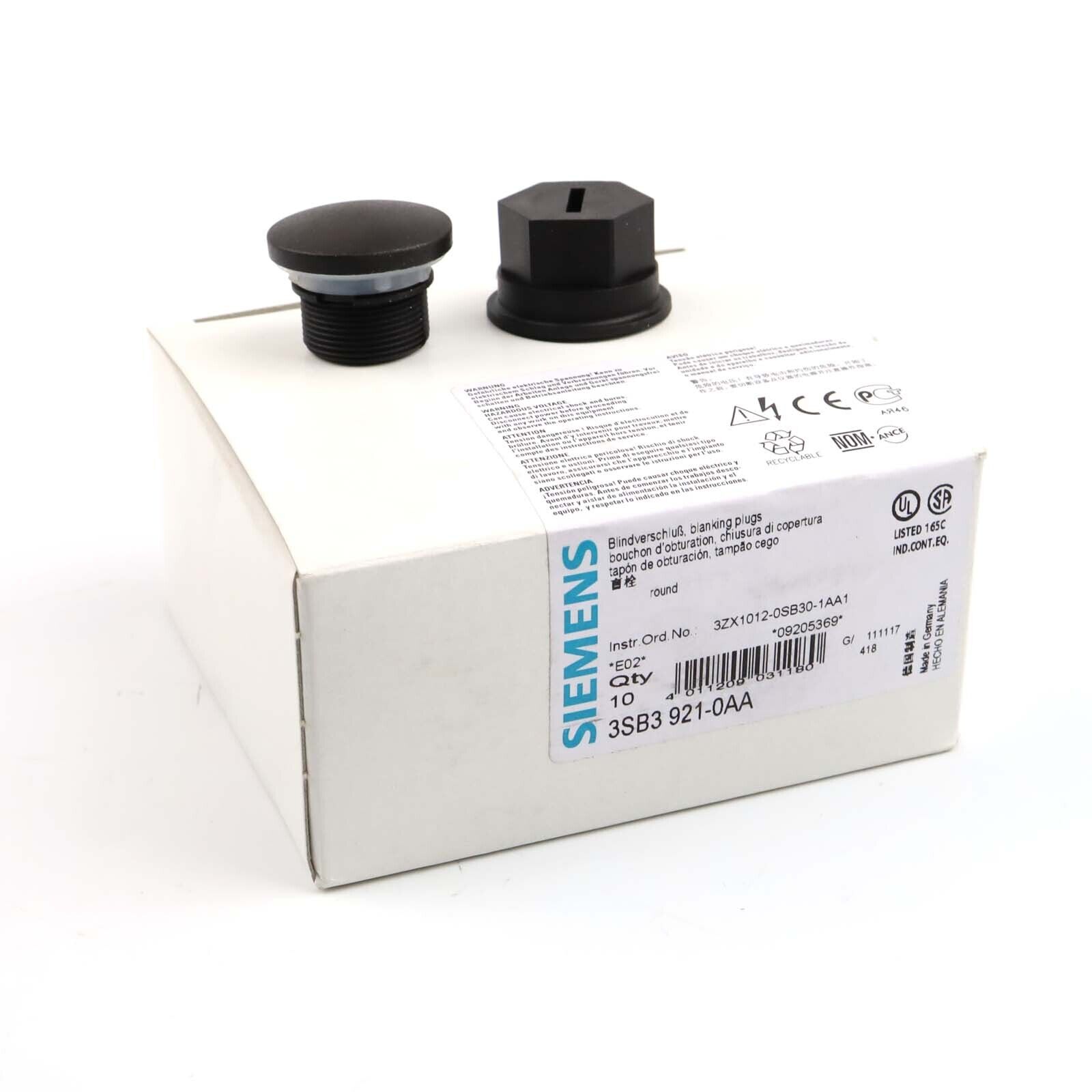 Siemens Blind Lock 3SB3921-0AA (10pcs) original box