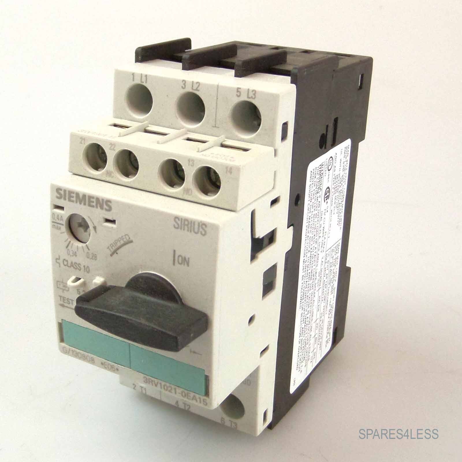 Siemens Circuit Breaker 3RV1021-0EA15 GEB