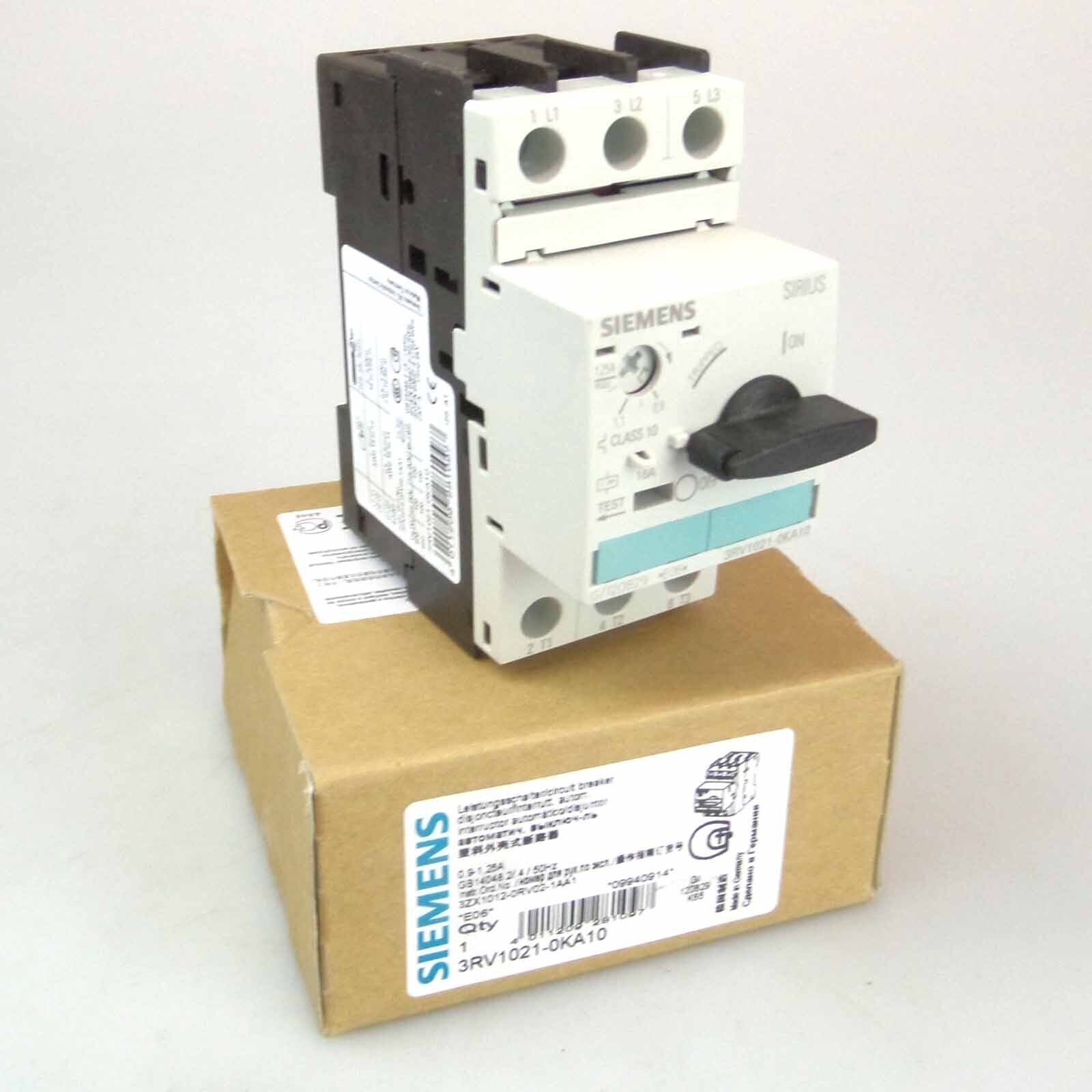 Siemens Circuit Breaker 3RV1021-0KA10 Original Packaging