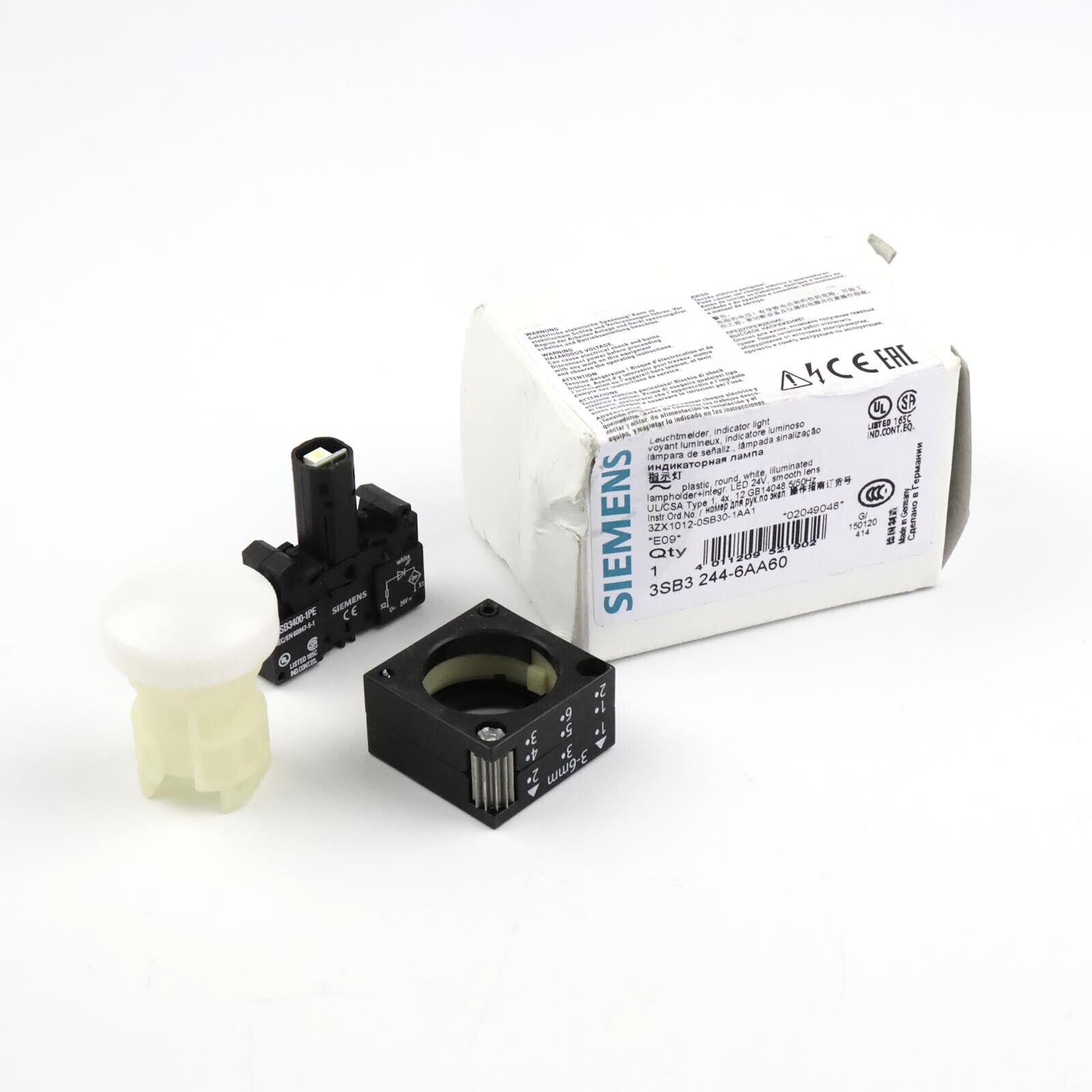 Siemens indicator light 3SB3244-6AA60 original packaging
