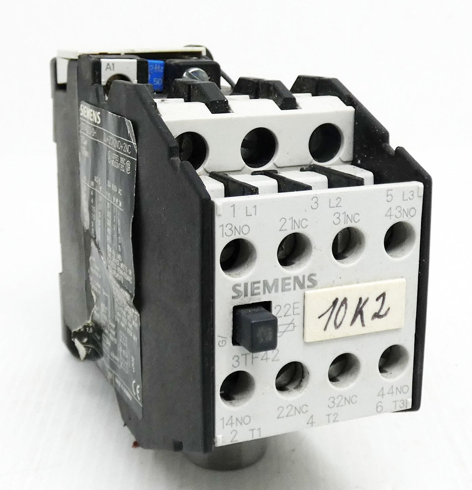 Siemens 3TF4222-0H 2S+2Ö/2N0+2NC Contactor -used-