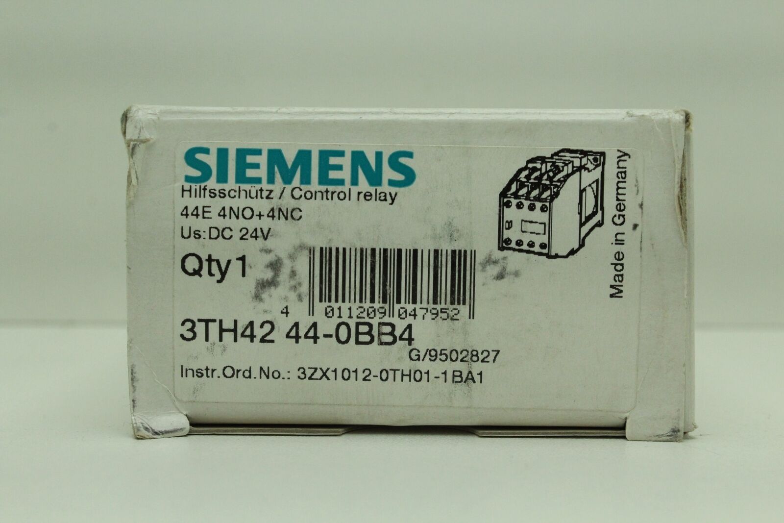 Siemens 3TH4244-0BB4 Auxiliary Contactor 44E 4NO + 4NC "New & Original Packaging"