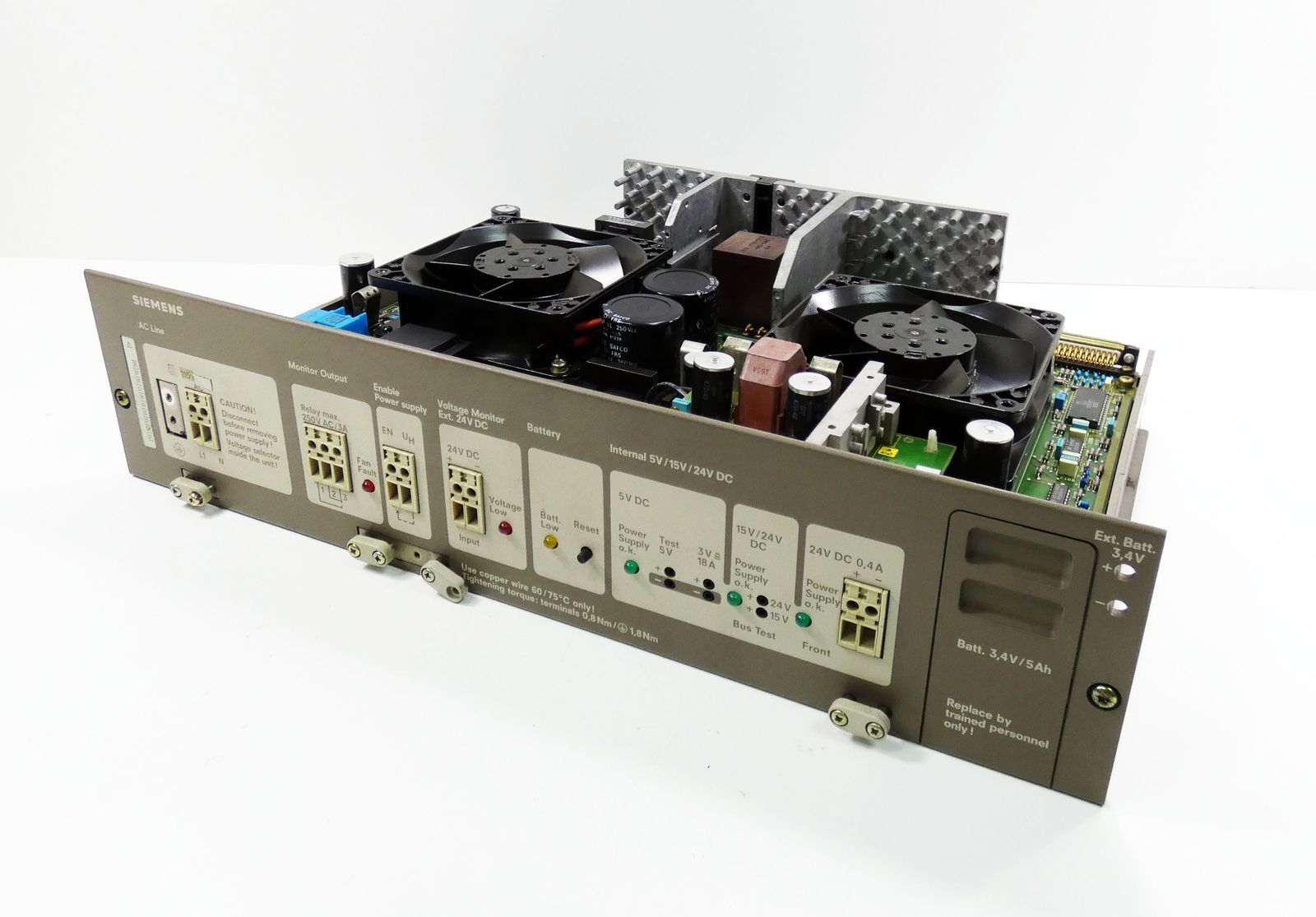 Siemens 6ES5955-3LC14 E-Stand: 12 + 6ES5956-0AA12 E-Stand: D Power Supply -used-