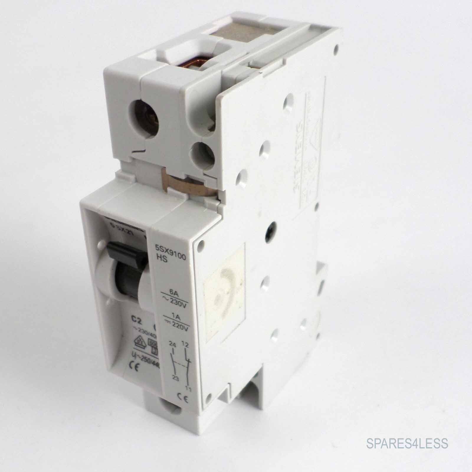 Siemens Circuit Breaker 5SX2102-7 + 5SX9100HS GEB