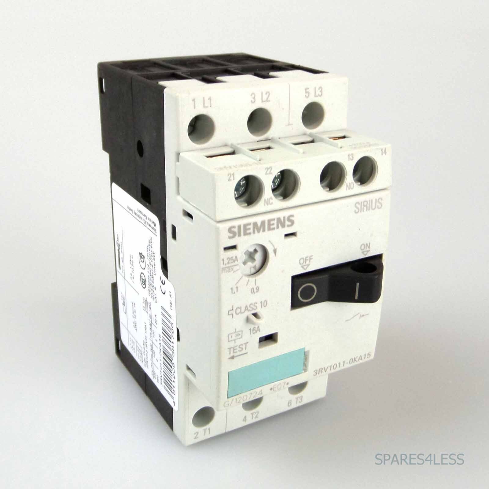 Siemens Circuit Breaker 3RV1011-0KA15 GEB