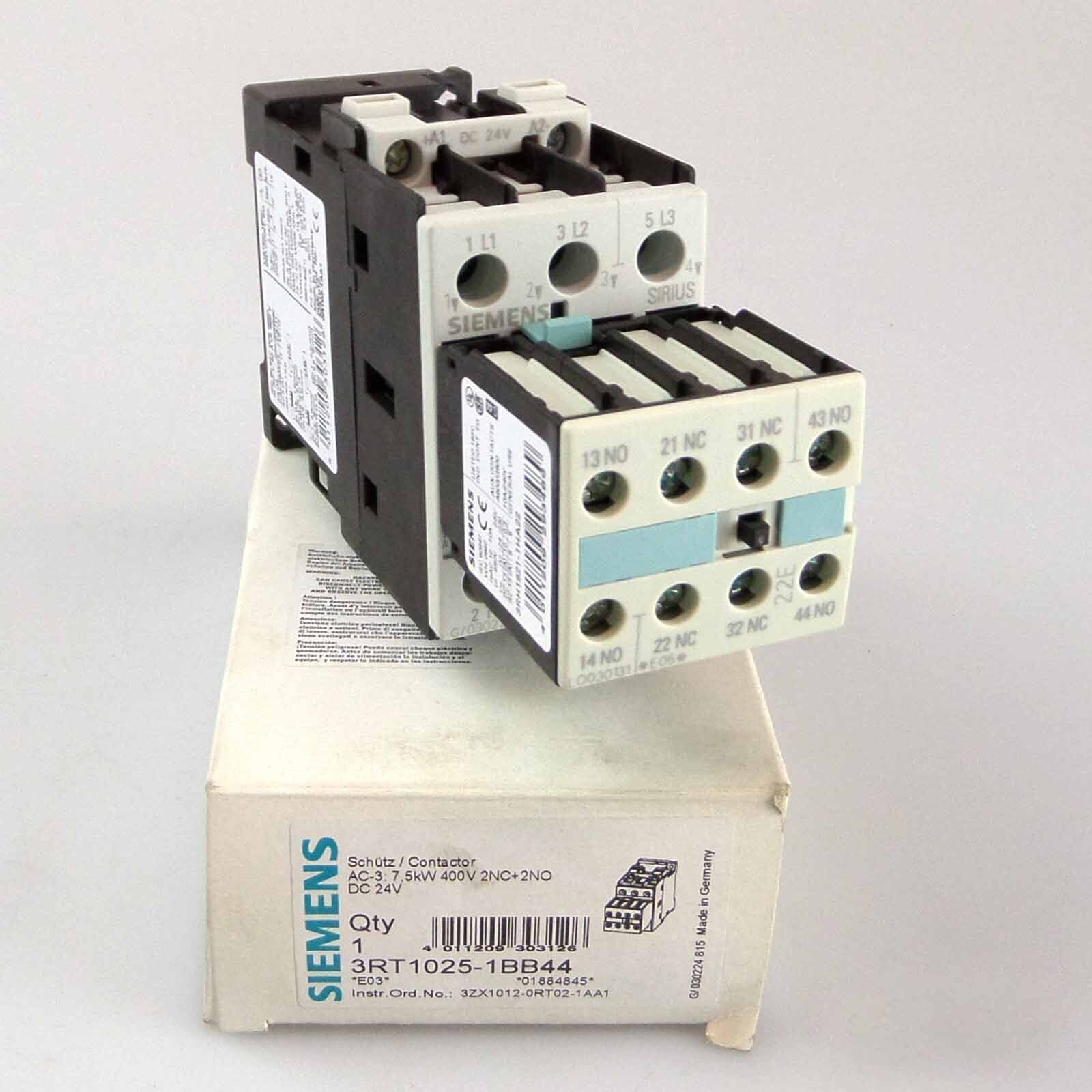 Siemens Contactor 3RT1025-1BB44 Original Packaging