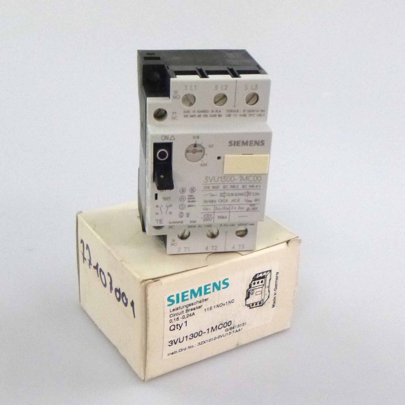 Siemens circuit breaker 3VU1300-1MC00 original packaging