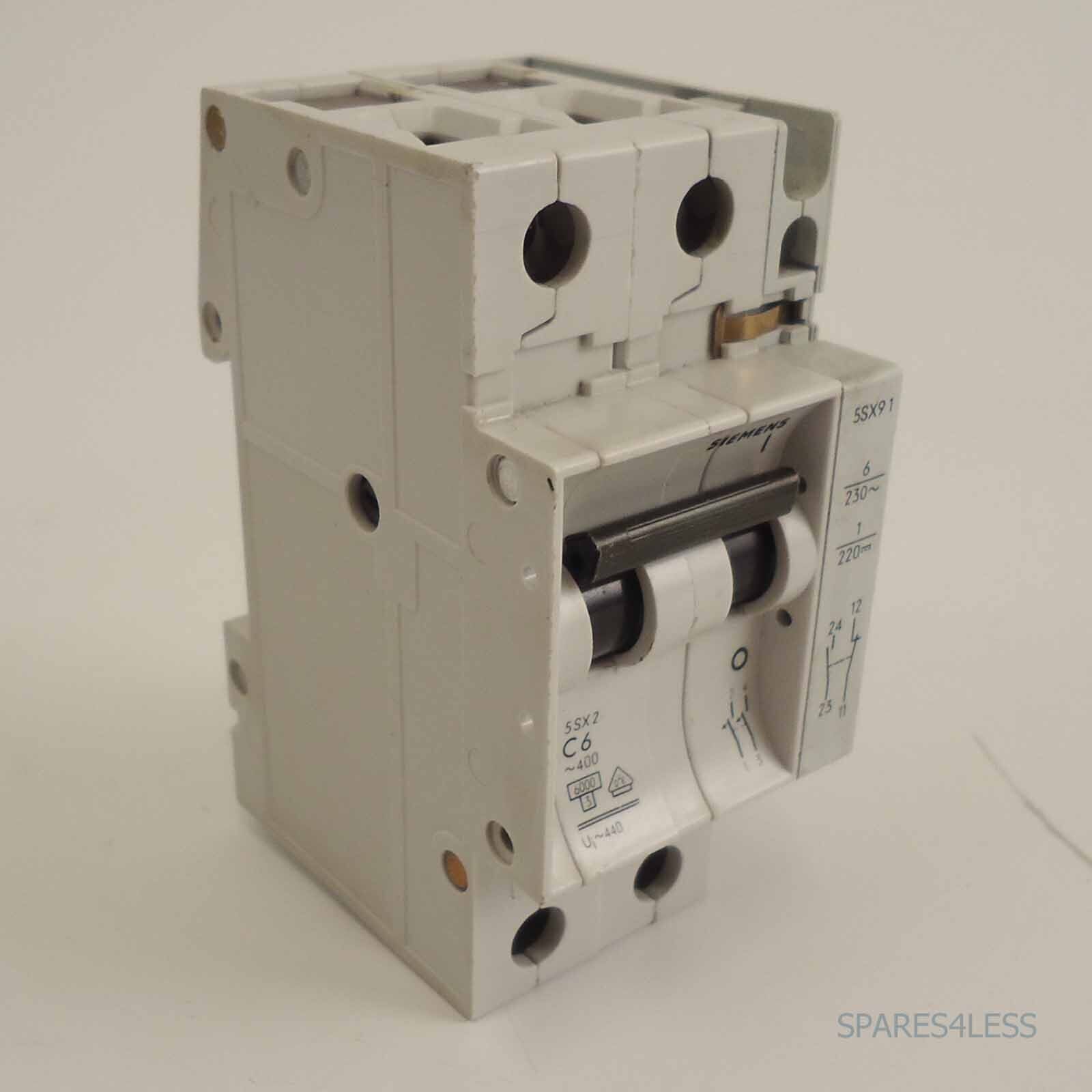 Siemens Circuit Breaker 5SX2206-7 + 5SX9100HS GEB