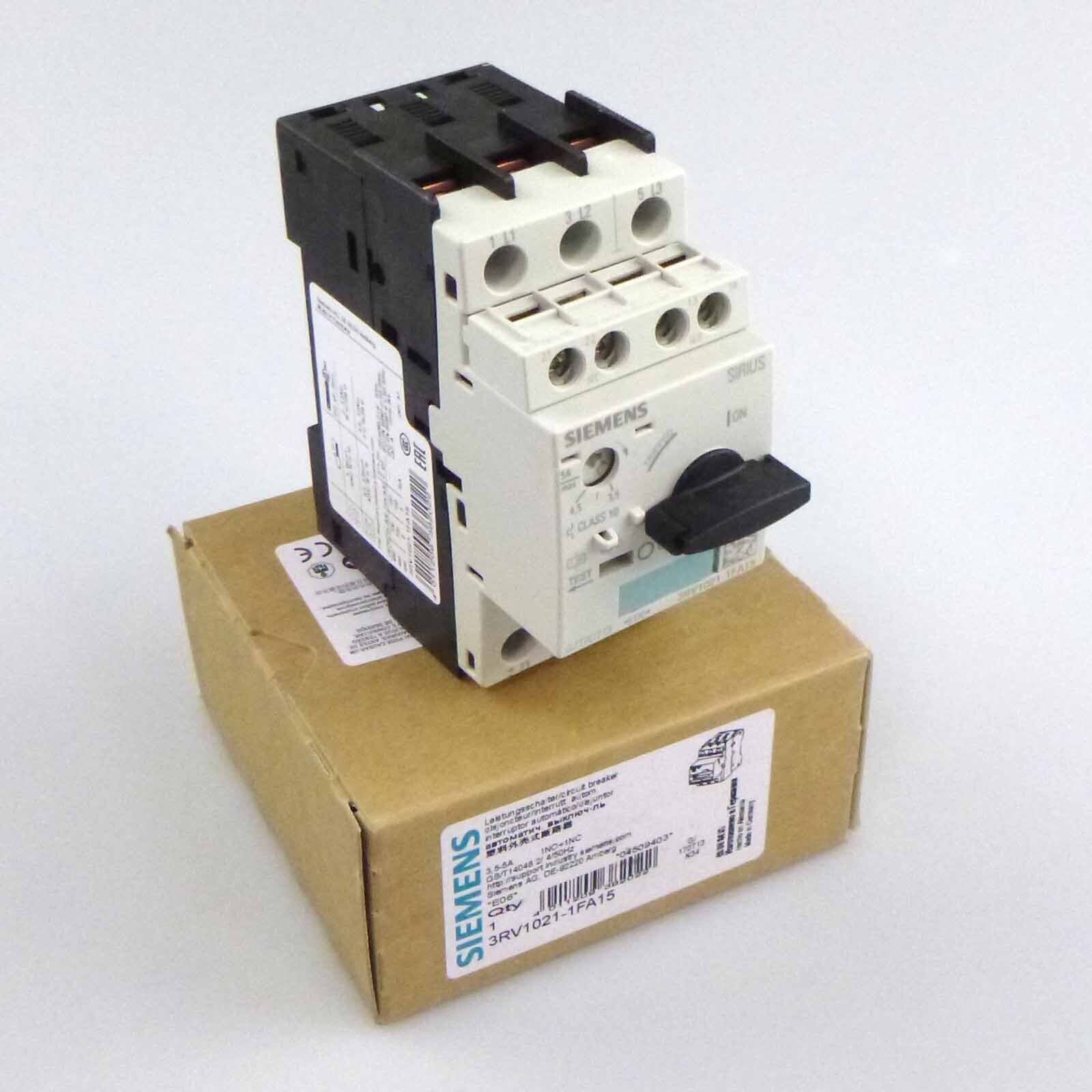 Siemens Circuit Breaker 3RV1021-1FA15 Original Packaging