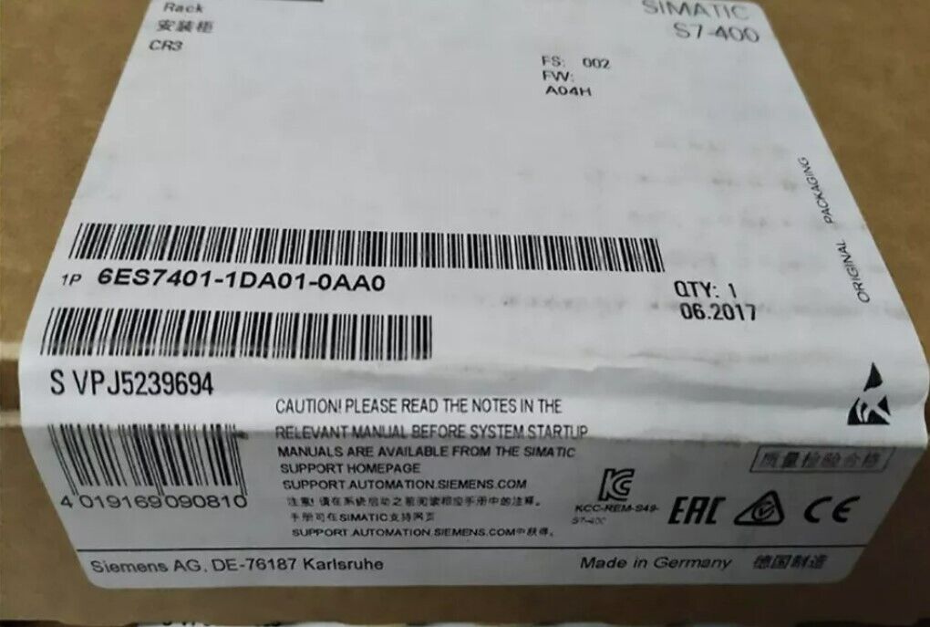 New Siemens 6ES7401-1DA01-0AA0 / 6ES7 401-1DA01-0AA0 Rack Module Fast Delivery