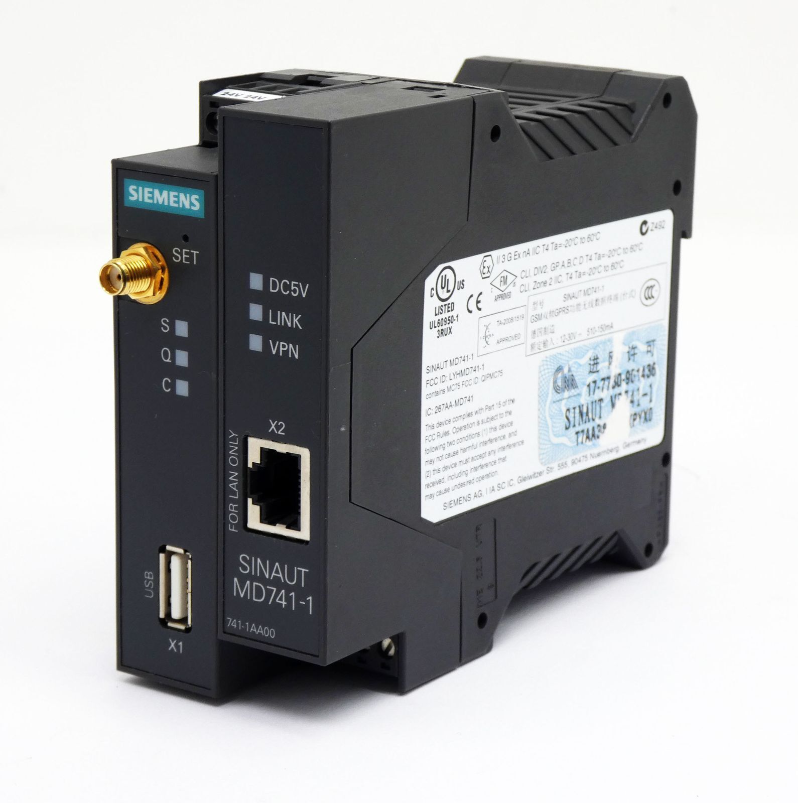 Siemens Simatic Net Sinaut MD741-1 6NH9741-1AA00 HW: 2.10 FW: T1.05 V1.035 -used