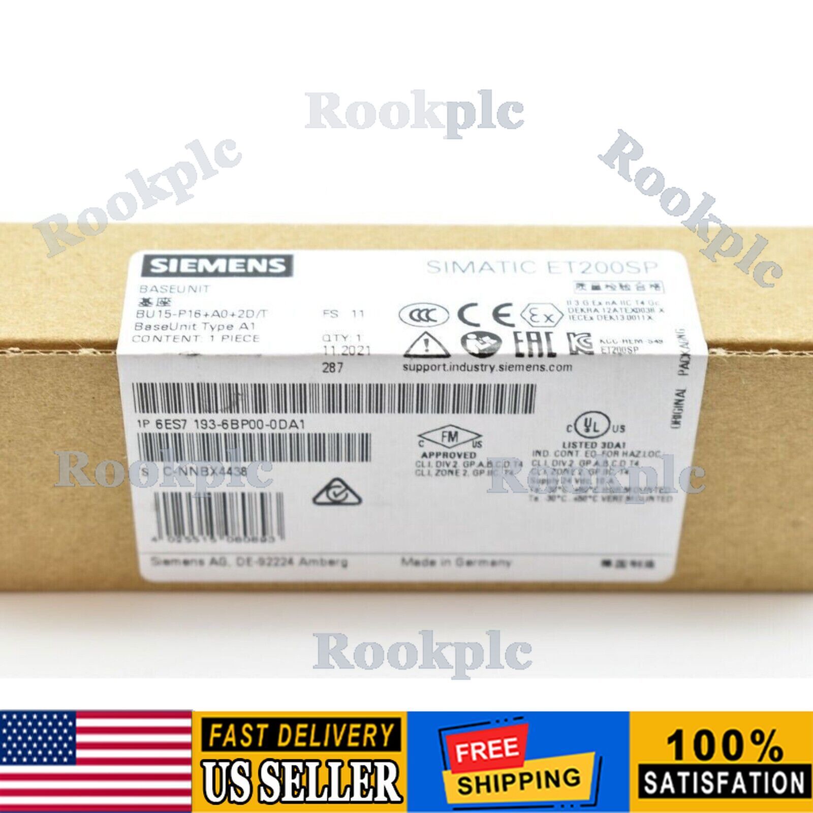 New Siemens 6ES7 193-6BP00-0DA1 6ES7193-6BP00-0DA1 SIMATIC ET 200SP