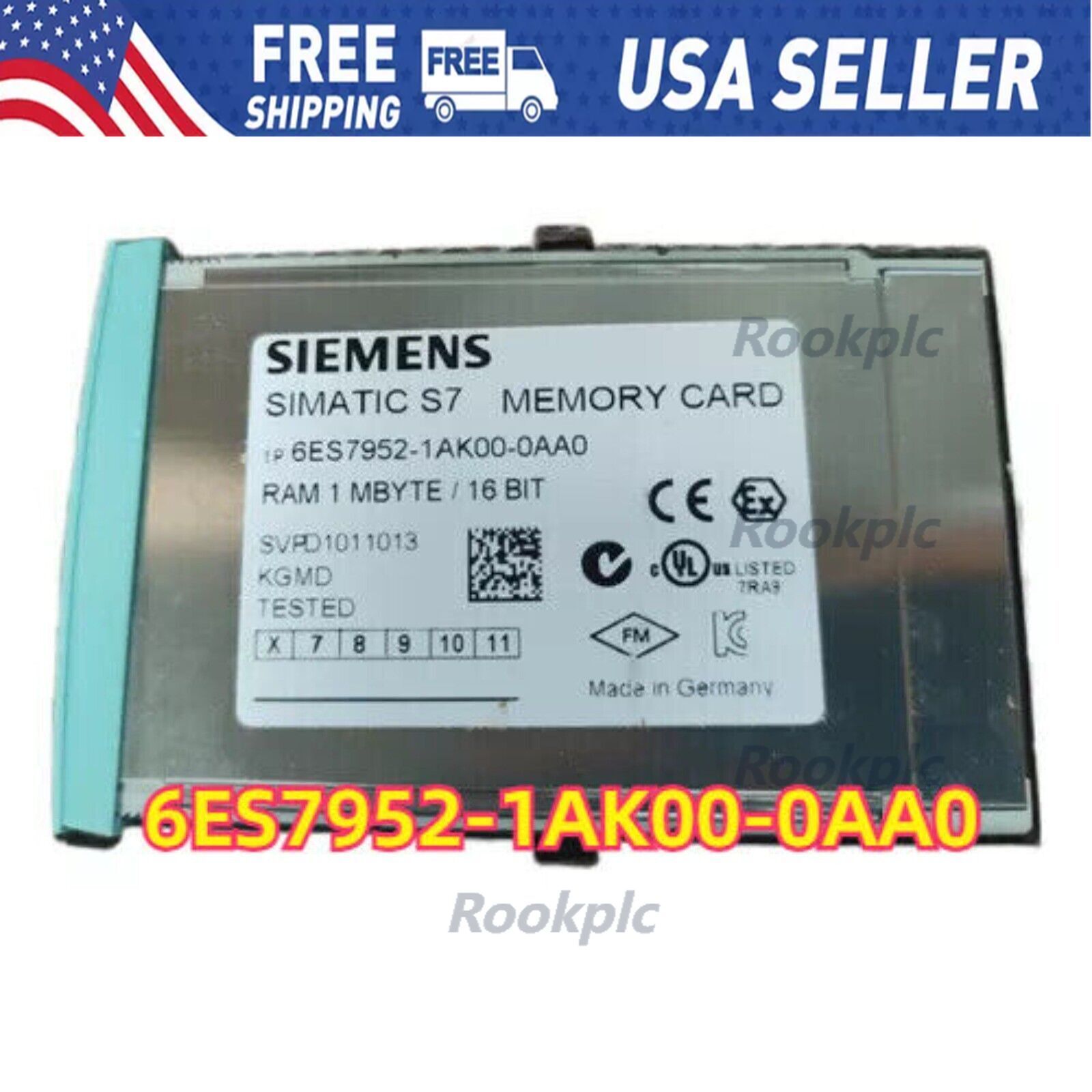 New Siemens 6ES7 952-1AK00-0AA0 6ES7952-1AK00-0AA0 SIMATIC S7 RAM Memory Card