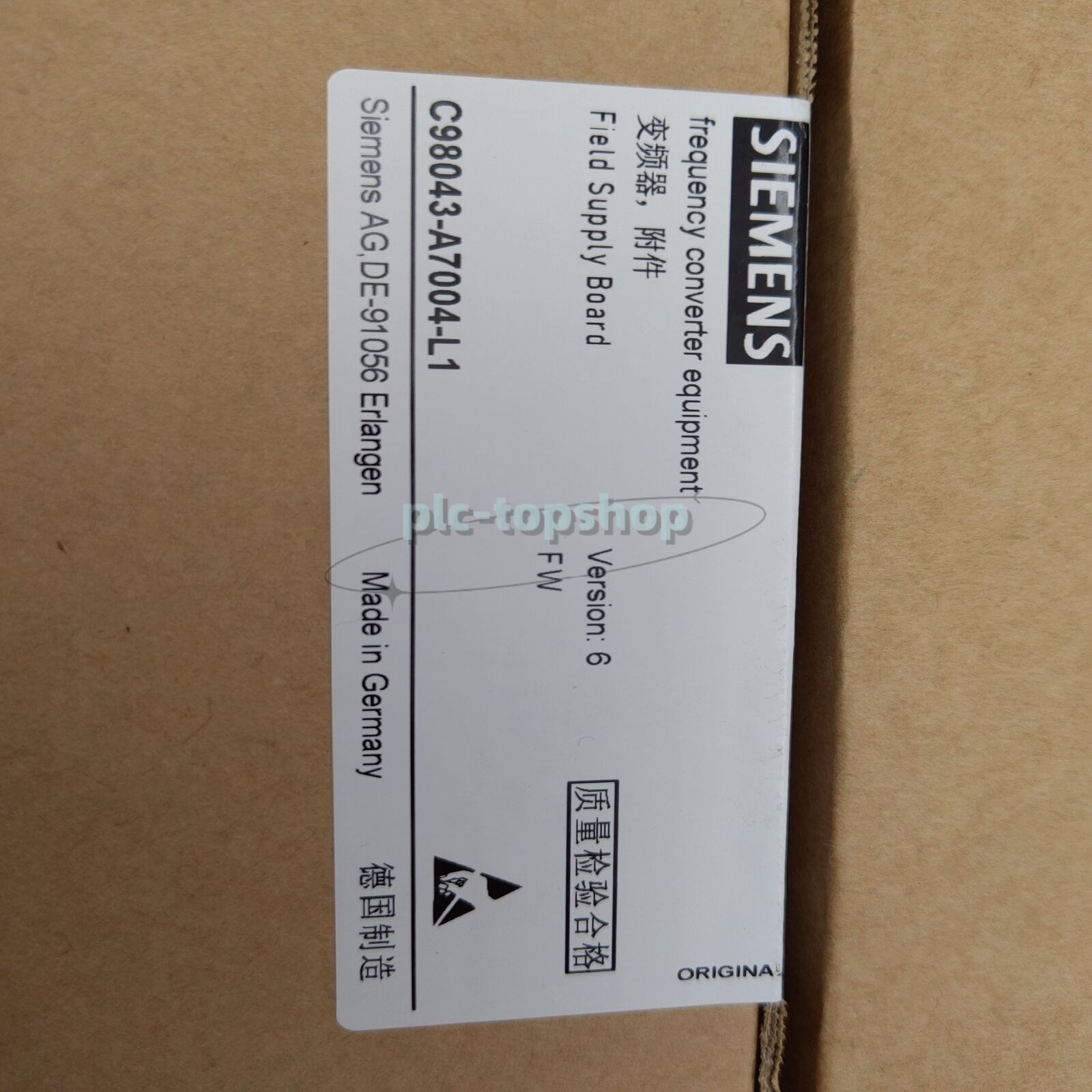1P New Siemens C98043-A7004-L1 Fast ship PLC#L