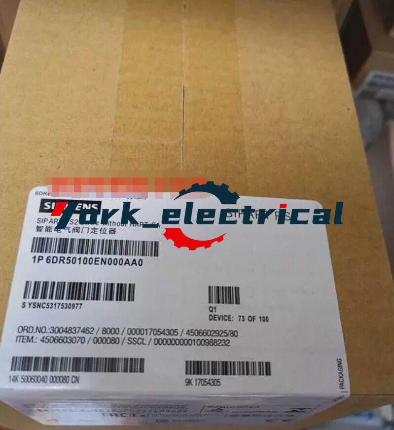 1PC New Siemens 6DR5010-0EN00-0AA0 Elektropneumatic Positioner Brand