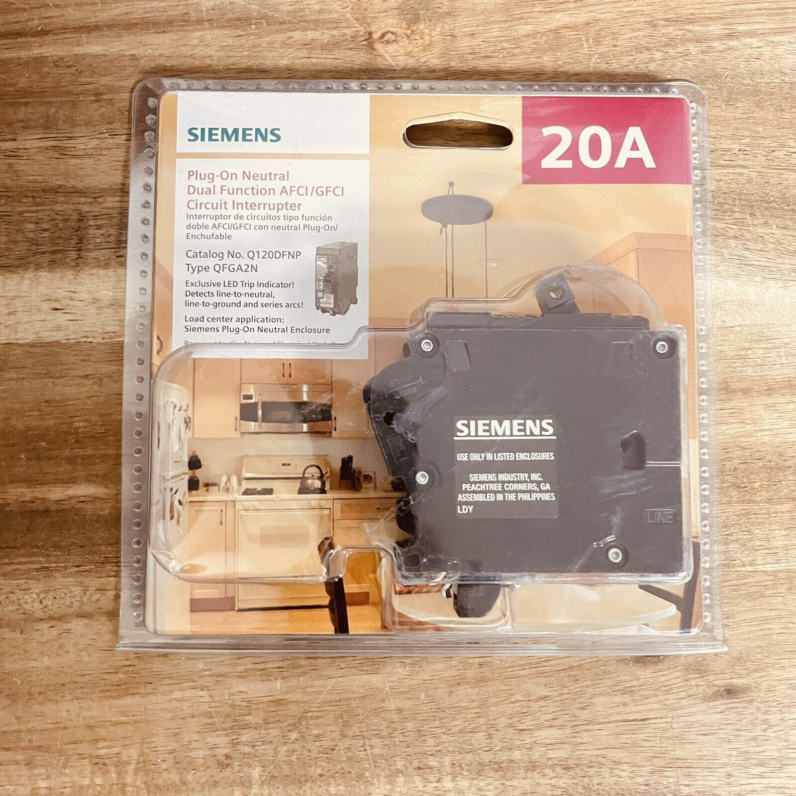 Siemens Q120DFNP Dual Function Circuit Breaker Brand New Sealed