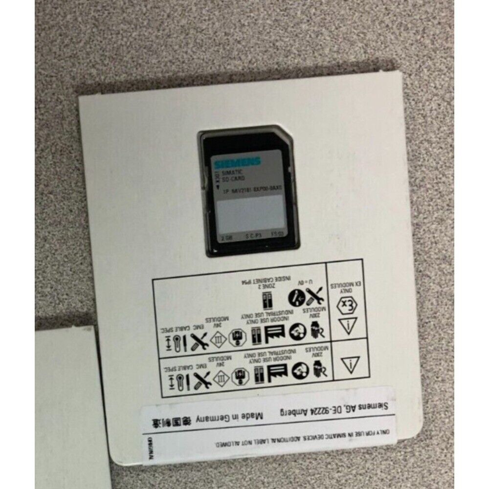 New Siemens 6AV2 181-8XP00-0AX0 6AV2181-8XP00-0AX0 SIMATIC SD memory card 2 GB