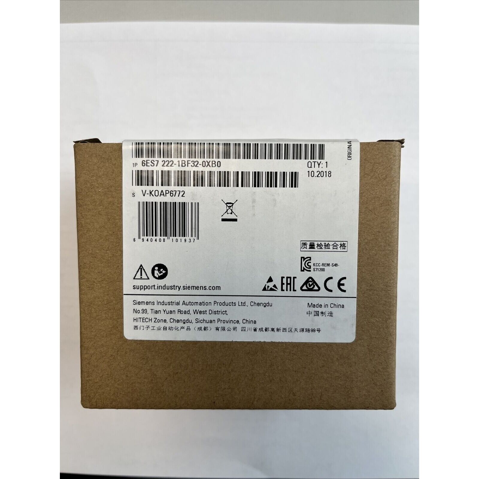 New Siemens 6ES7 222-1BF32-0XB0 6ES7222-1BF32-0XB0 S71200 Digital output SM 1222